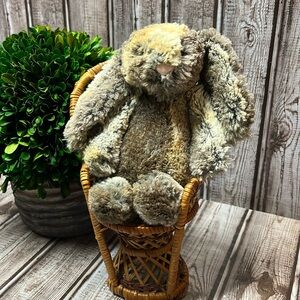 Jellycat Bashful Cottontail Bunny Woodland Gray and Tan Retired, small